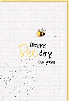 Geburtstagskarte Spruch Happy Beeday to you