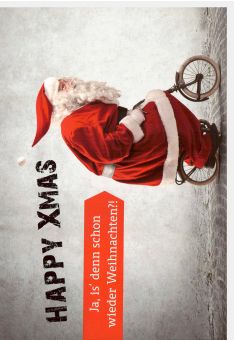 Weihnachtskarte lustig Ja, is denn schon wieder Weihnachten?!