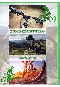 Geburtstagskarte Foto: Mountainbike
