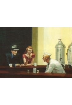 Kunstkarte Edward Hopper - Nachtschwärmer