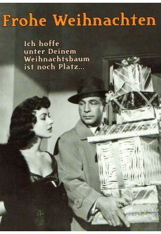 Weihnachtspostkarte retro Spruch Platz unterm Weihnachtsbaum