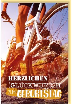 Glückwunschkarte Geburtstag Mountainbiker Herzlichen Glückwunsch zum Geburtstag