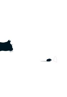 Postkarte witzig Cityproducts Katz & Maus