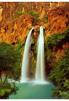 Postkarte blanko: Waterfalls