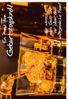Glückwunschkarte Geburtstag Ein Prost dem Geburtstagskind