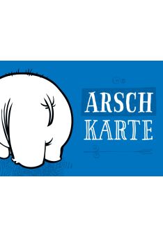 Postkarte Sprüche Arsch Karte