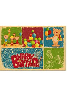 Geburtstagskarte für Kinder Happy Birthday