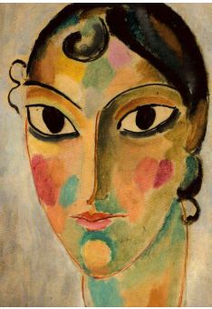 Kunst Postkarte Alexej von Jawlensky - Asconeser Kopf