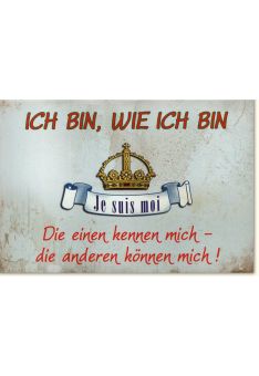 Grußkarte mit Spruch Ich bin, wie ich bin...