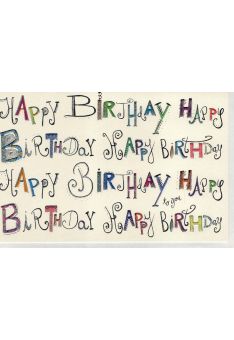 Glückwunschkarte Geburtstag premium: Happy Birthday