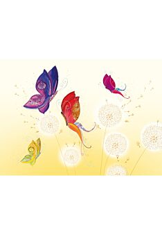 Postkarte Schmetterlinge ohne Text premium
