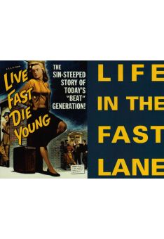 Film Postkarte pulp fuction - life in the fast lane