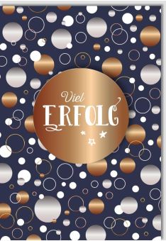 Viel Erfolge Kreise Applikation Bronze