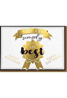 Glückwunschkarte Geburtstag "You are simply the best"