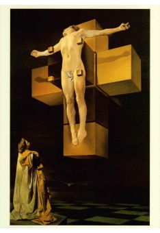 Kunstpostkarte Salvador Dali Corpus Hypercubus