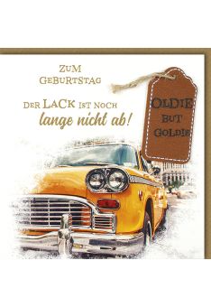 Glückwunschkarte Geburtstag Oldie aber Goldie