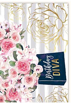 Geburtstagskarte für Frauen Illustration Birthday Diva