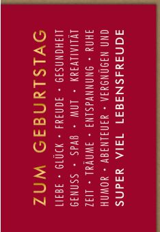 Geburtstagskarte Wünsche Zum Geburtstag Liebe Glück Freude Gesundheit