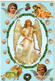 Weihnachtskarte Traditionell Angels/Engel ohne Text