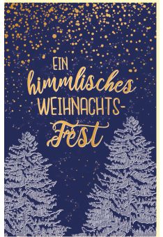 Weihnachtskarte Sternenhimmel Ein himmlisches Weihnachtsfest