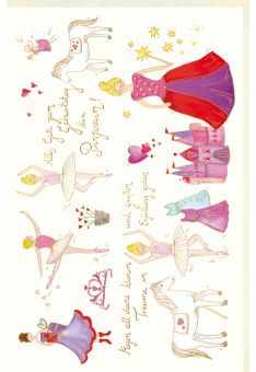 Karte Kindergeburtstag Mädchen kleine Prinzessin