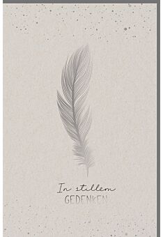 Trauerkarte Beileid Kondolenz minimalistisch Spruch In stillem Gedenken