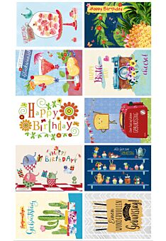 10er Postkarten Set Geburtstagskarten Gutsch PAPELINO