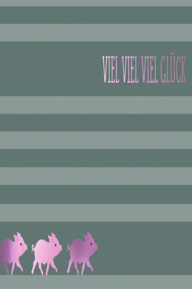 Postkarte Spruch Cityproducts viel viel Glück