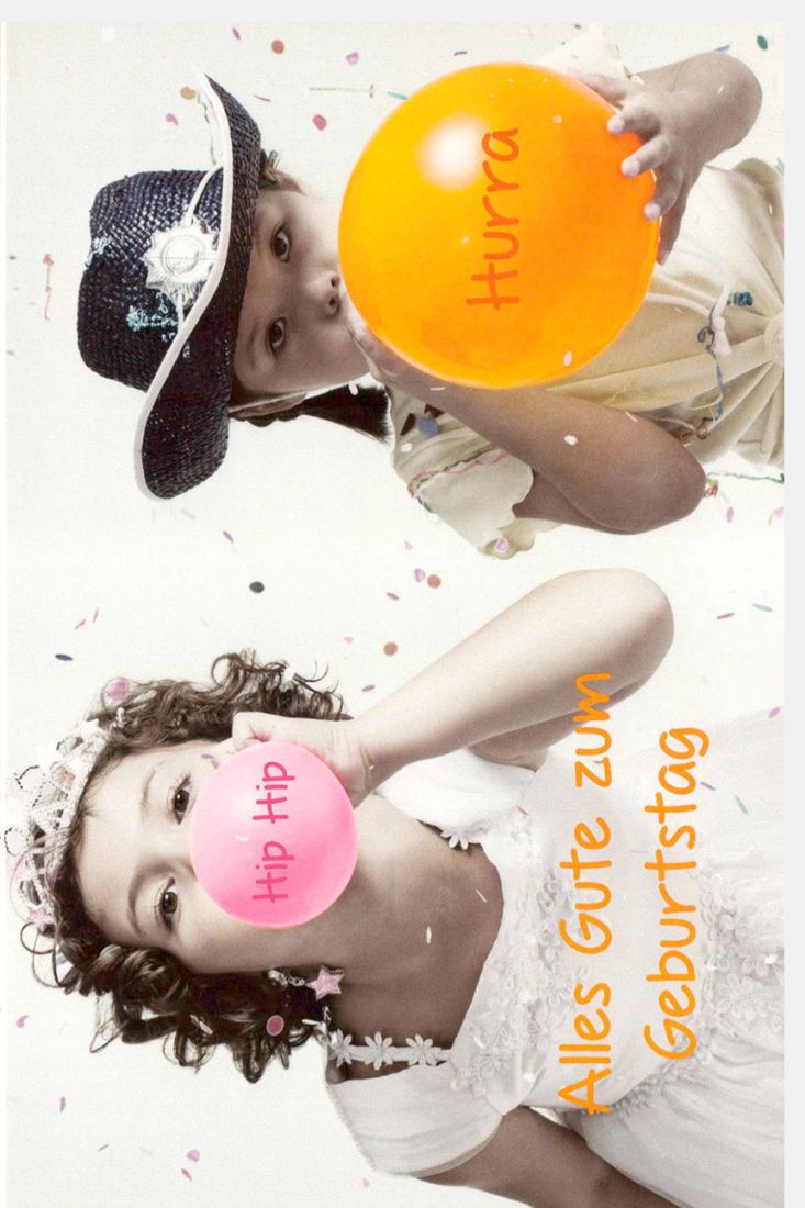 Geburtstagskarte lustig Spruch Hip Hip Hurra Alles Gute zum Geburtstag