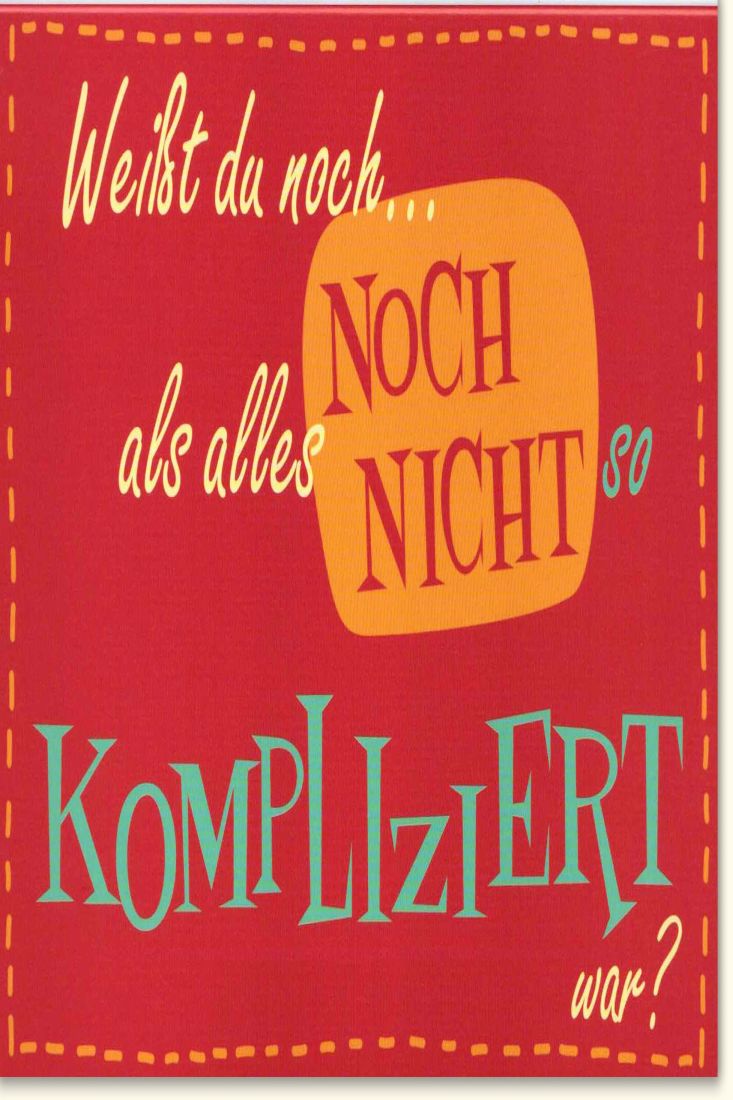 Grußkarte mit Spruch Weißt du noch...