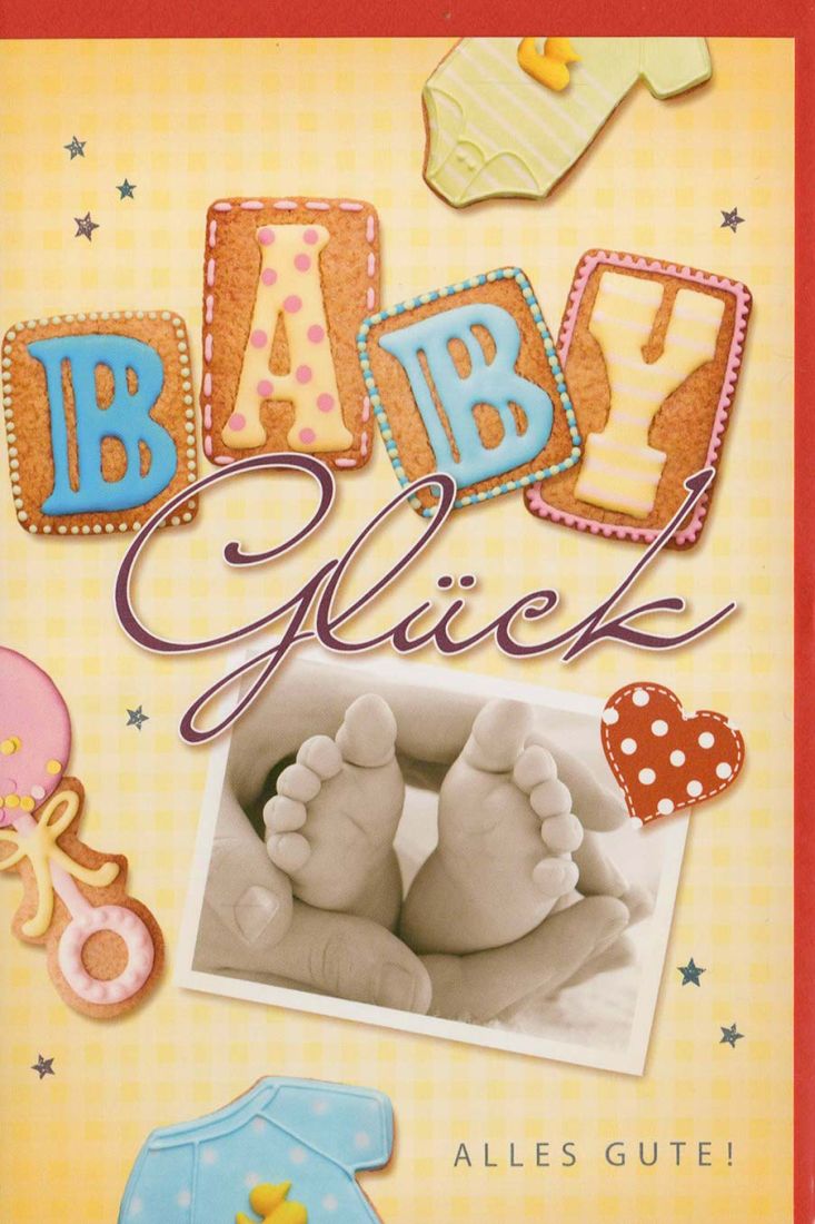 Glückwunschkarte Babyglück liebevoll