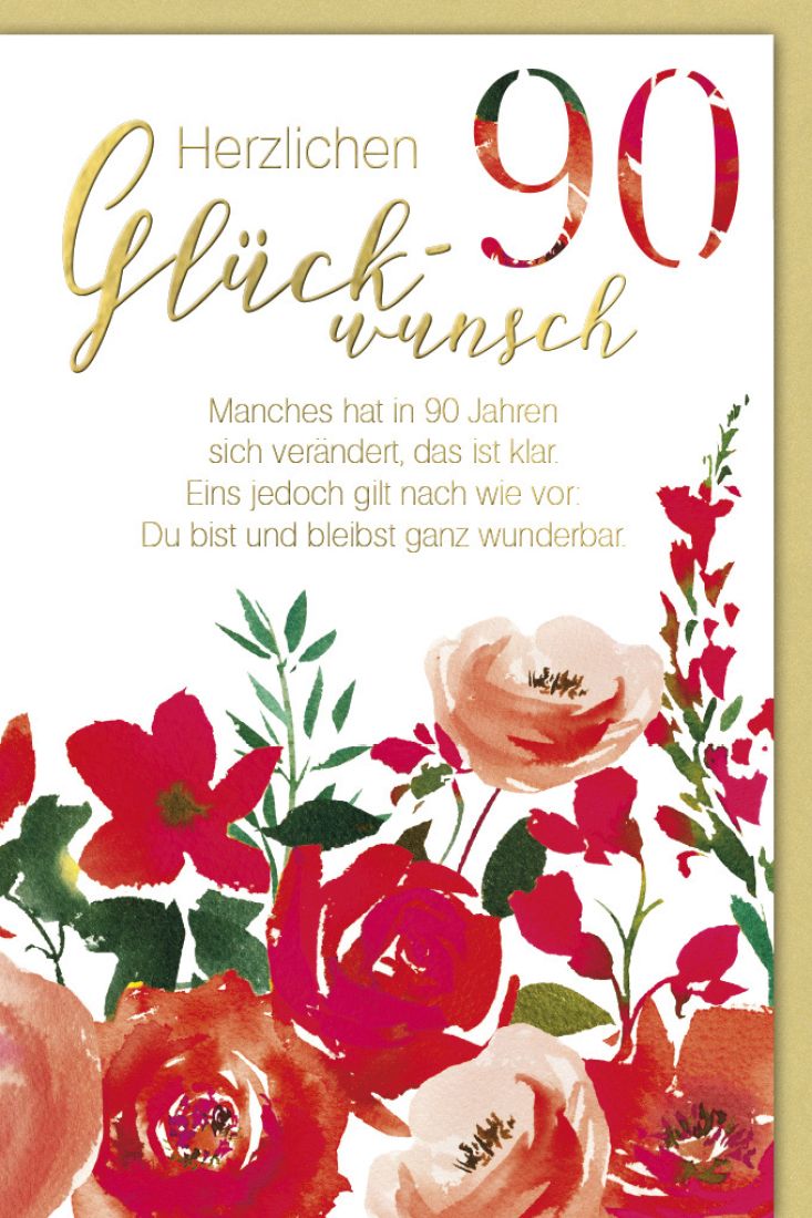 Karte Geburtstag 90 Jahre Manches hat sich in 90 Jahren verändert