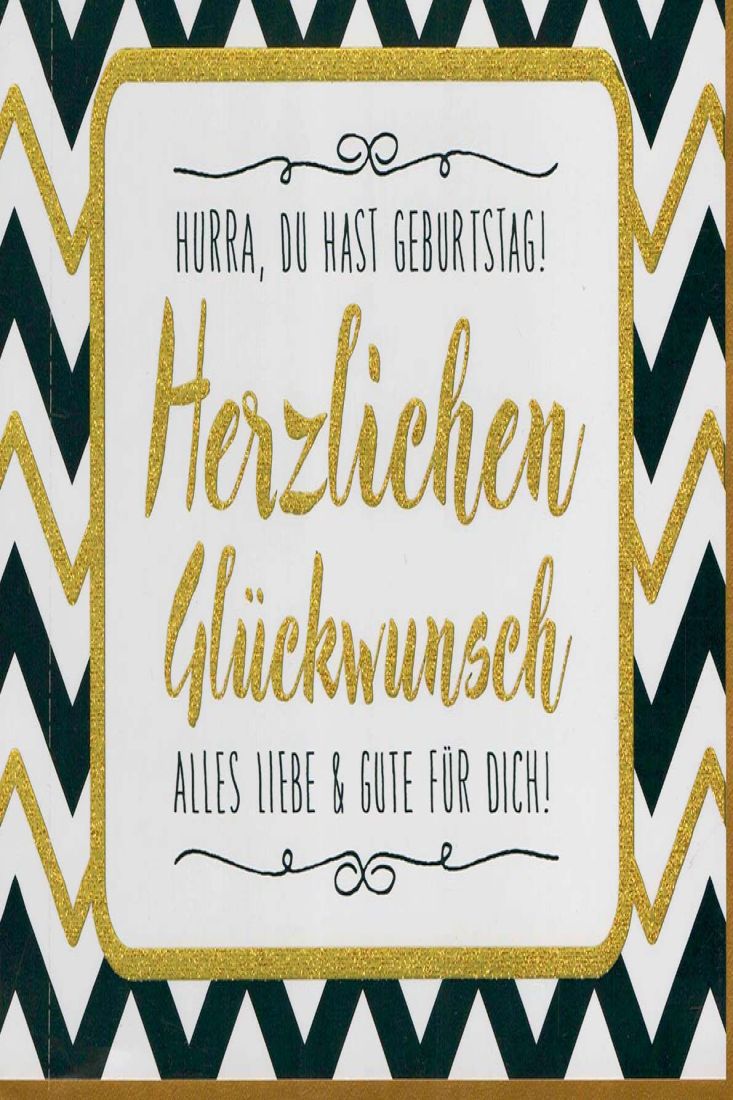 Geburtstagskarte hochwertig Hurra, du hast Geburtstag