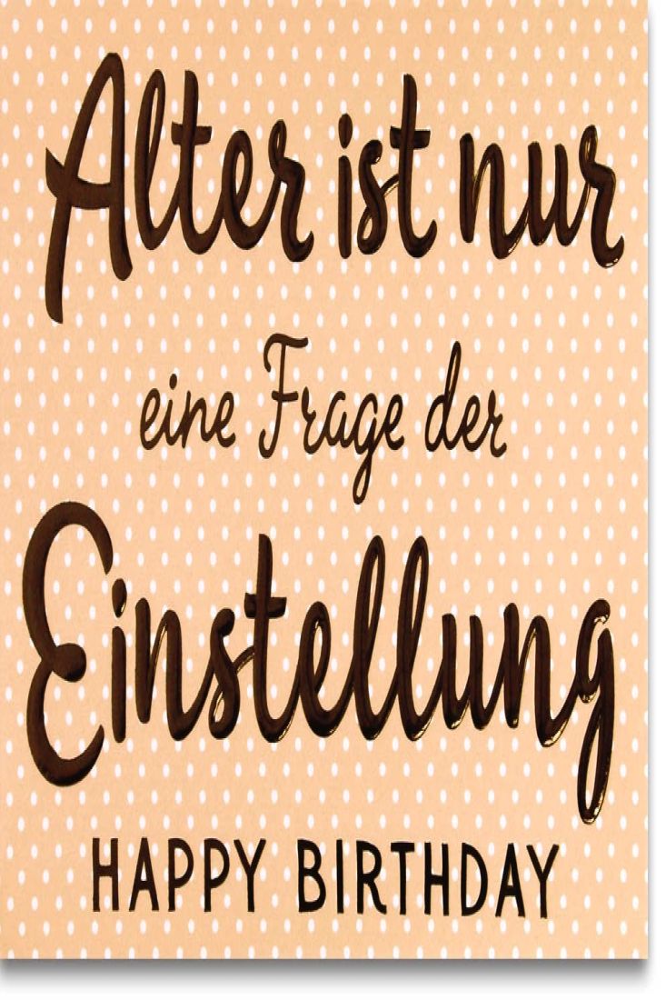 Glückwunschkarte Geburtstag Alter ist nur ein Frage der
