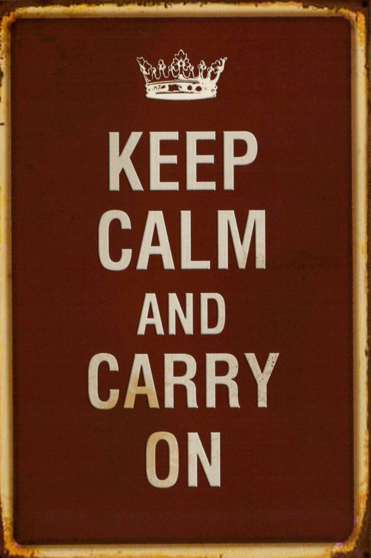 Postkarte Sprüche Keep calm and...
