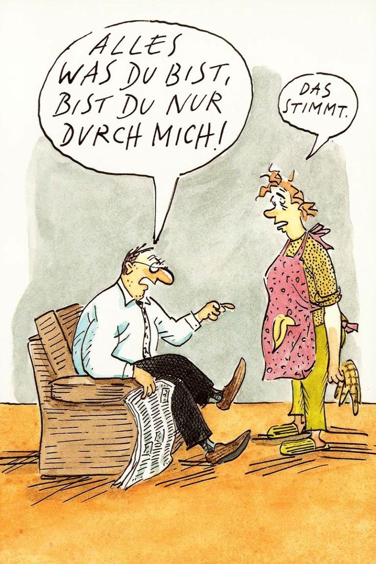 Postkarte lustig Spruch Alles was du bist