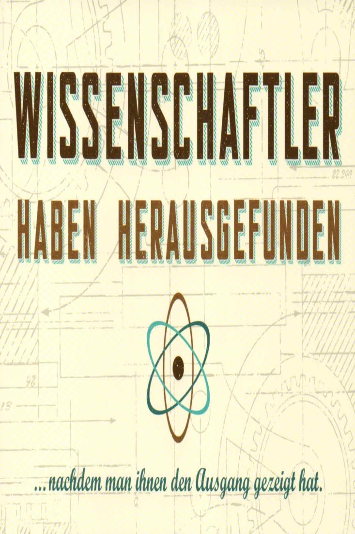 Postkarte lustig Spruch Wissenschaftler