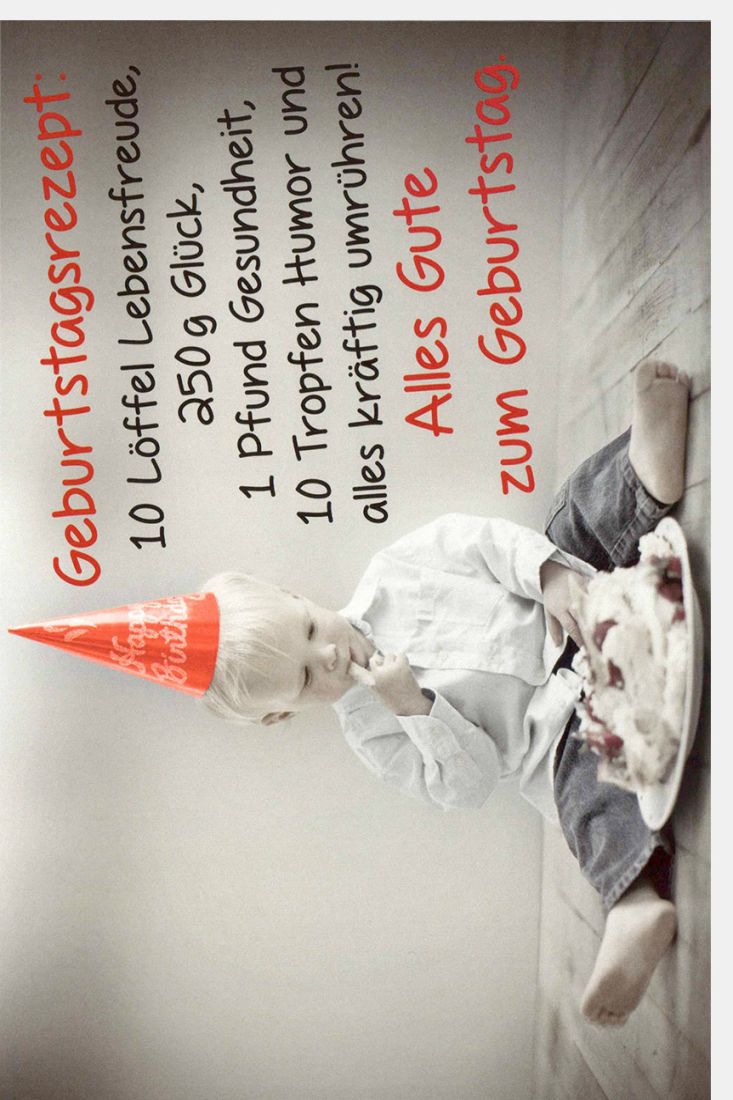 Glückwunschkarte Geburtstag Spruch Geburtstagsrezept 10 Löffel Lebensfreude