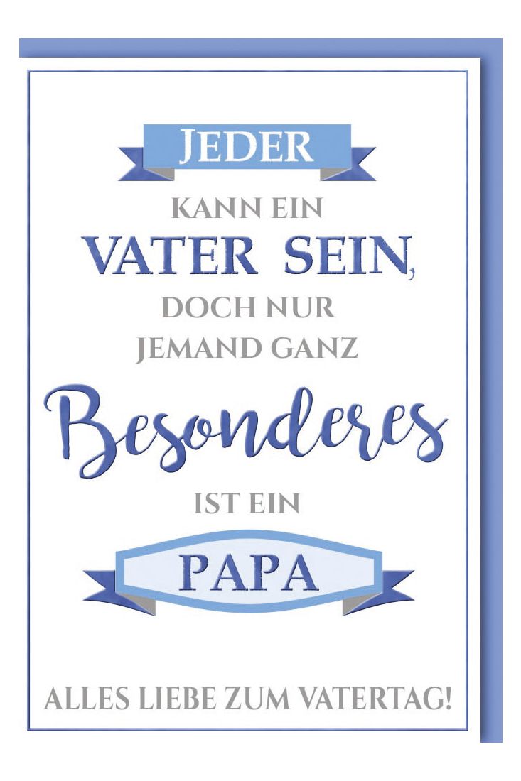 Vatertagskarte Glückwunschkarte Vatertag Jeder kann ein Vater sein