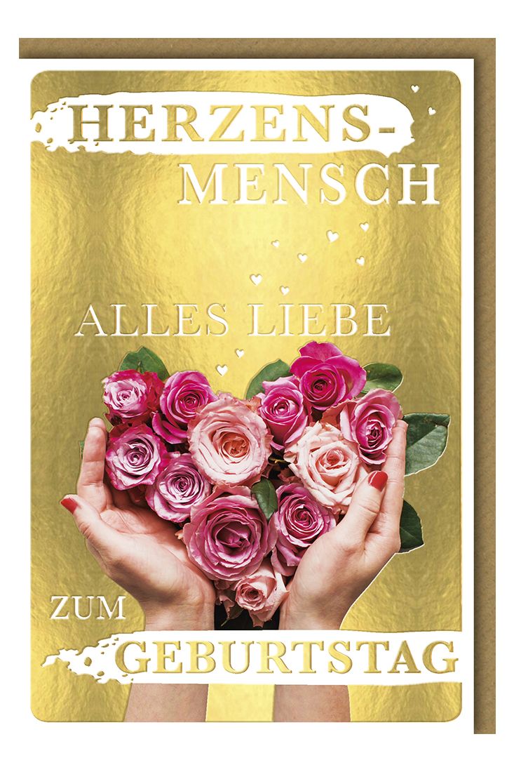 Glückwunschkarte Geburtstag Herzensmensch