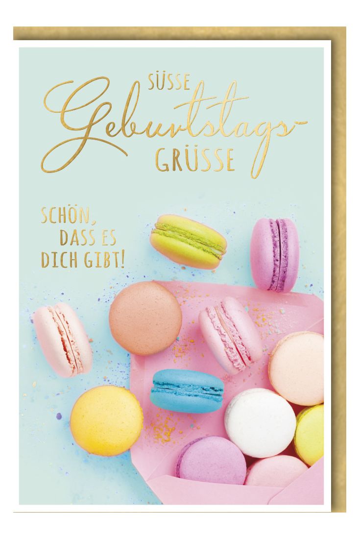 Geburtstagskarte Frauen Spruch Schön, dass es dich gibt