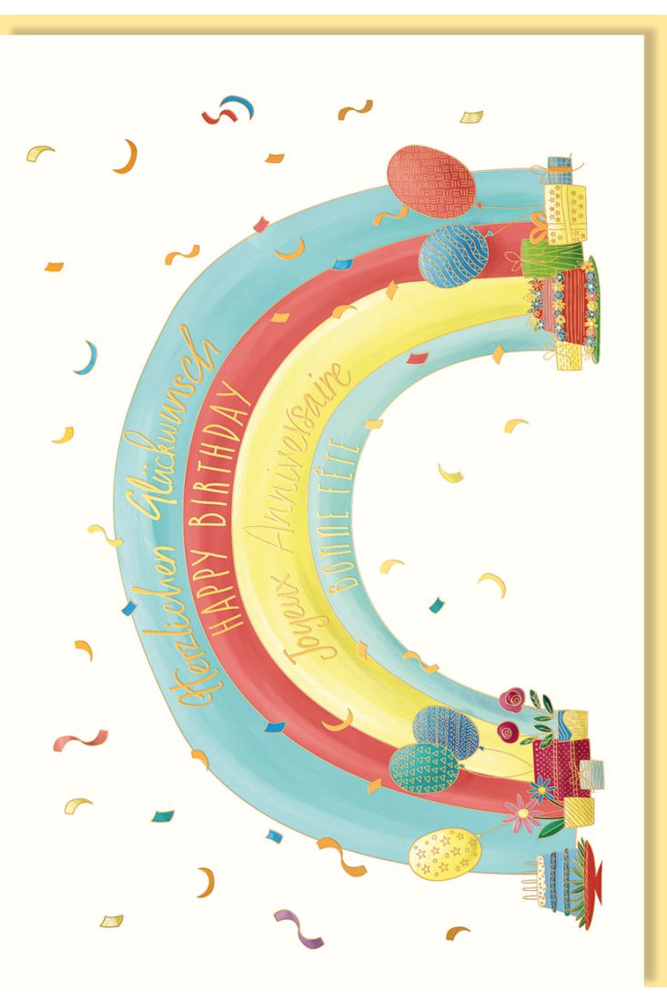 Geburtstagskarte Spruch Herzlichen Glückwunsch Happy Birthday Bonne Fete