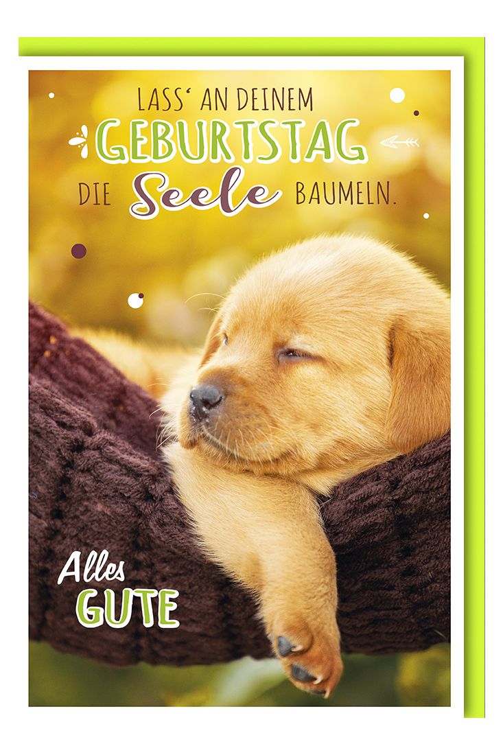 Glückwunschkarte Geburtstag Lass' die Seele baumeln