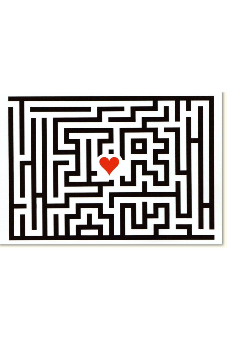 Glückwunschkarte Hochzeit Labyrinth of the Heart 