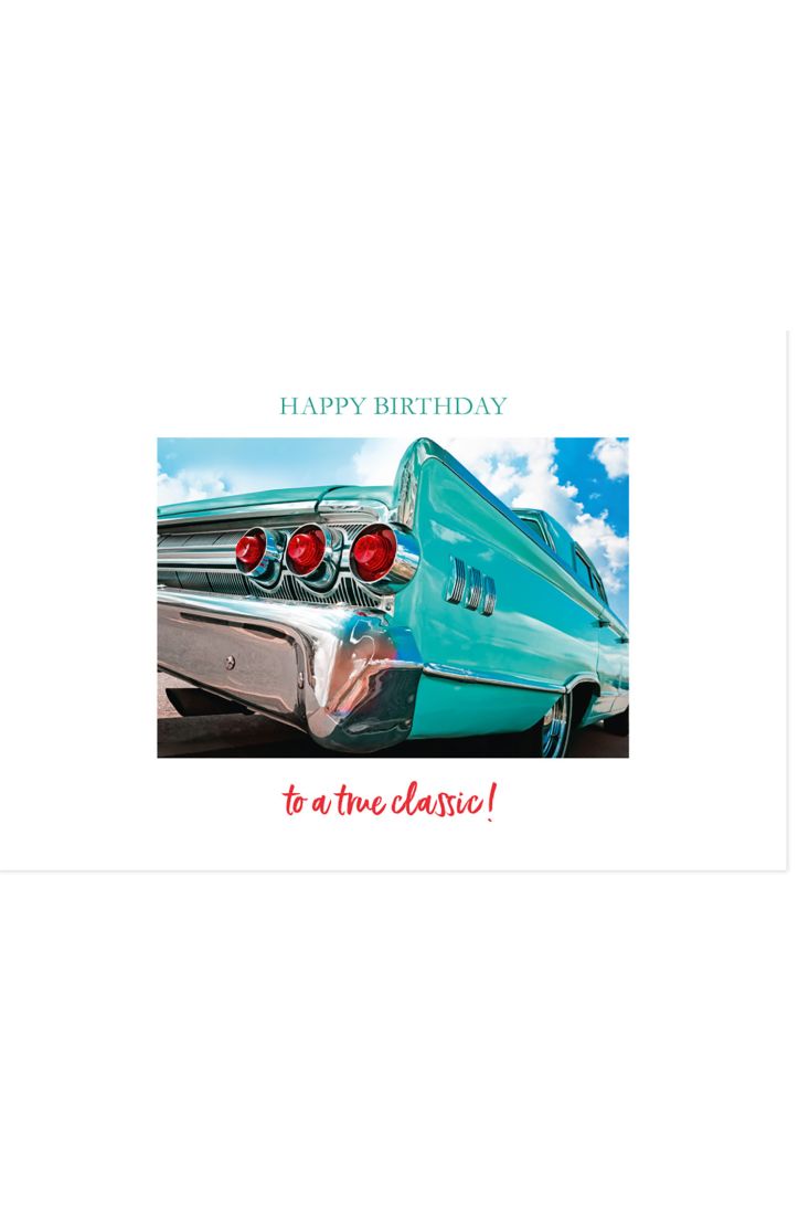 Geburtstagskarte für Männer Happy Birthday to a true Classic Gutsch Verlag