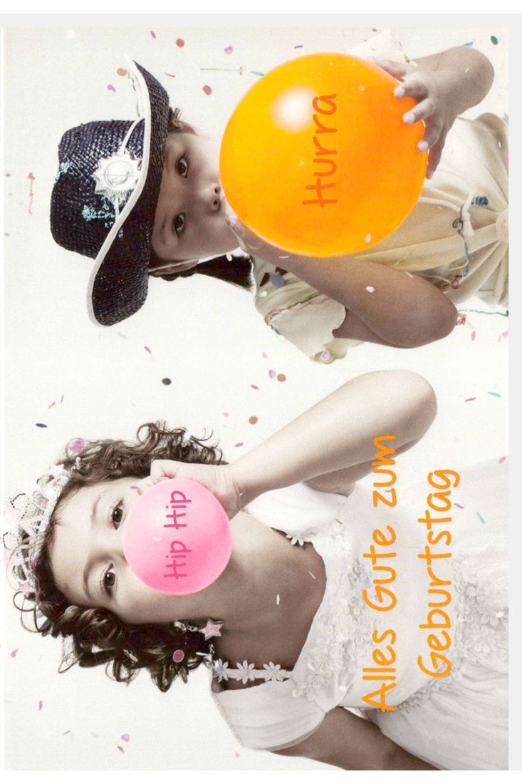 Geburtstagskarte lustig Spruch Hip Hip Hurra Alles Gute zum Geburtstag