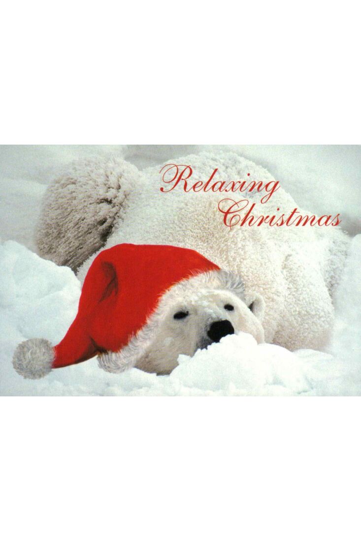 Weihnachtskarten Tiere: Relaxing Christmas