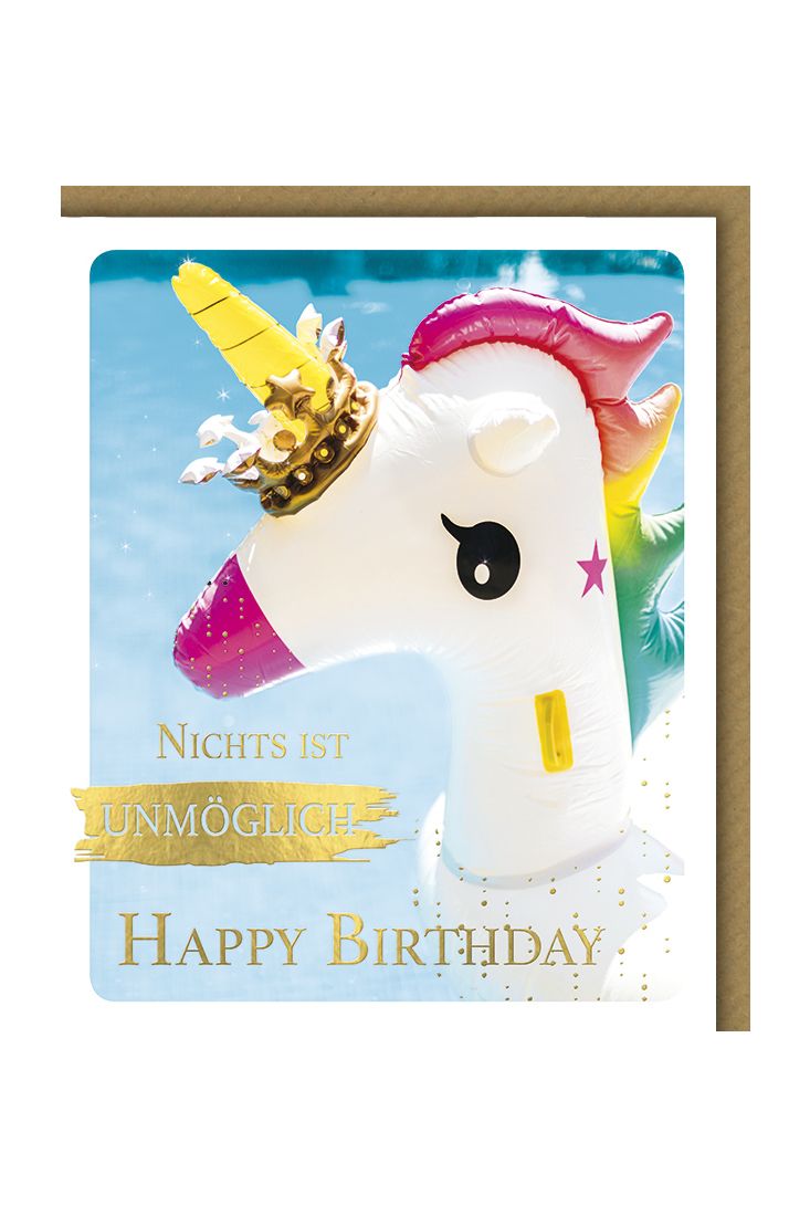 Geburtstagskarte lustig Snapshot Nichts ist unmöglich Happy Birthday