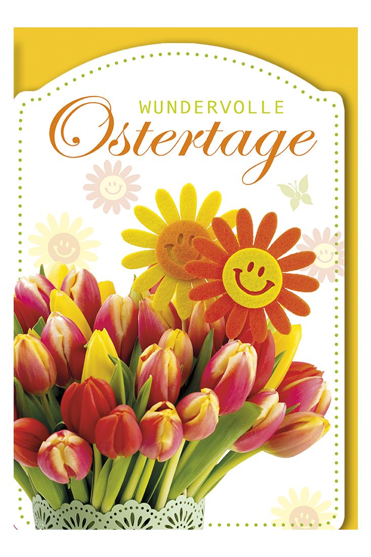 Grußkarte Ostern Osterkarte Wundervolle Ostertage