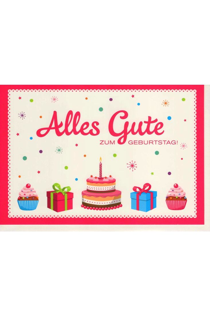 Glückwunschkarten Geburtstag Geburtstagskarte niedlich Illustration Alles Gute